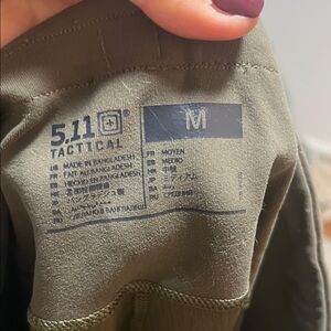 5.11 Tactical Army Green Leggings with pockets
